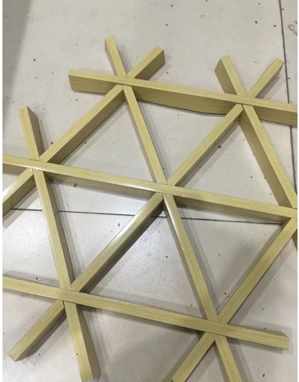 三角铝格栅 三角铝格栅